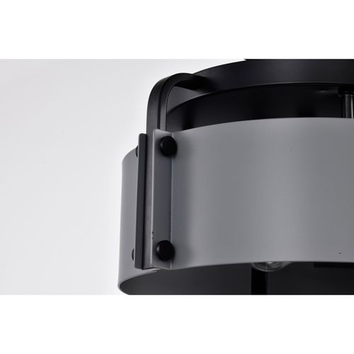 Main product image of Altos 3 Light Semi Flush 14 Inches Gray and Matte Black Finish