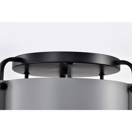 Main product image of Altos 3 Light Semi Flush 14 Inches Gray and Matte Black Finish