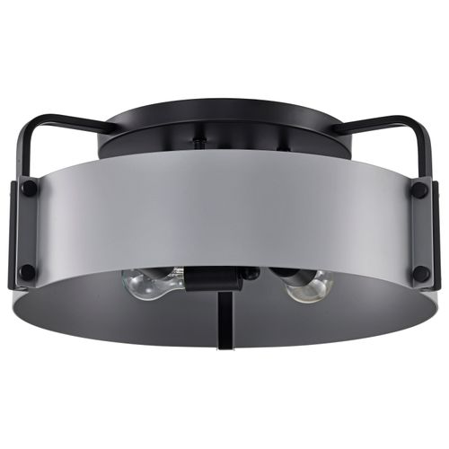 Main product image of Altos 4 Light Semi Flush 18 Inches Gray and Matte Black Finish