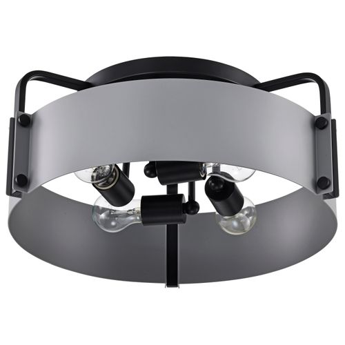 Main product image of Altos 4 Light Semi Flush 18 Inches Gray and Matte Black Finish
