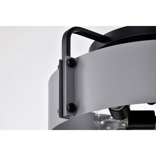 Main product image of Altos 4 Light Semi Flush 18 Inches Gray and Matte Black Finish