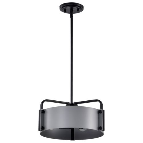 Main product image of Altos 3 Light Small Pendant Gray and Matte Black Finish