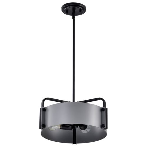 Main product image of Altos 3 Light Small Pendant Gray and Matte Black Finish