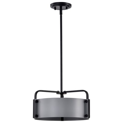 Main product image of Altos 3 Light Small Pendant Gray and Matte Black Finish