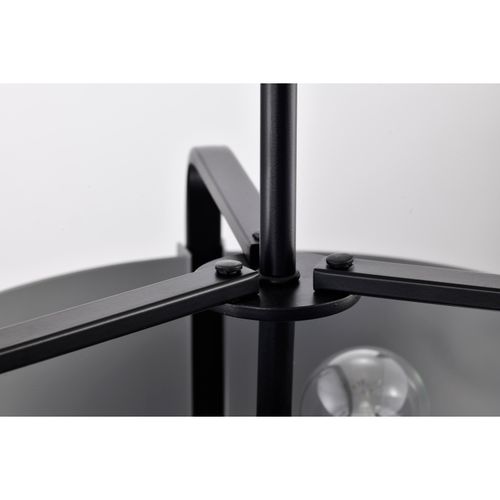 Main product image of Altos 3 Light Small Pendant Gray and Matte Black Finish