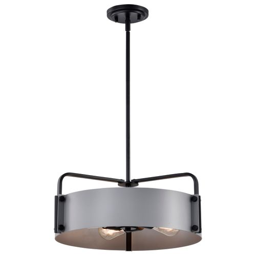 Main product image of Altos 4 Light Medium Pendant Gray and Matte Black Finish