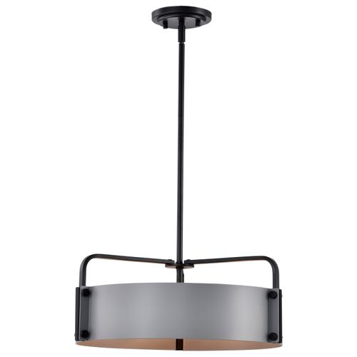 Main product image of Altos 4 Light Medium Pendant Gray and Matte Black Finish