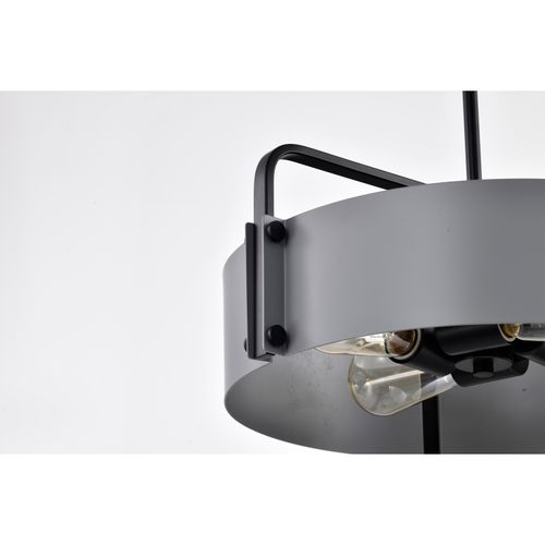 Main product image of Altos 4 Light Medium Pendant Gray and Matte Black Finish