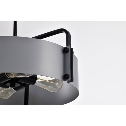 Main product image of Altos 4 Light Medium Pendant Gray and Matte Black Finish