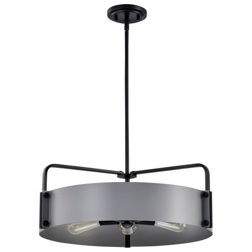 Main product image of Altos 5 Light Large Pendant Gray and Matte Black Finish