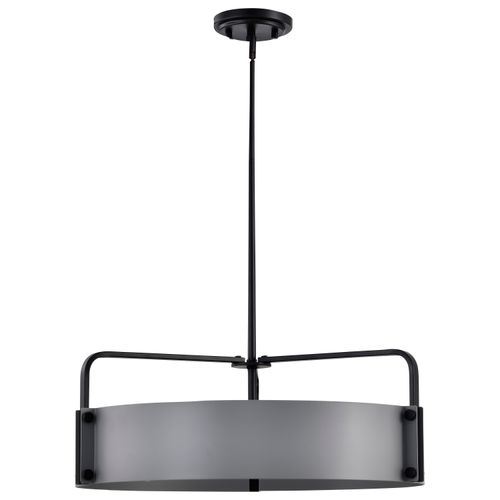Main product image of Altos 5 Light Large Pendant Gray and Matte Black Finish
