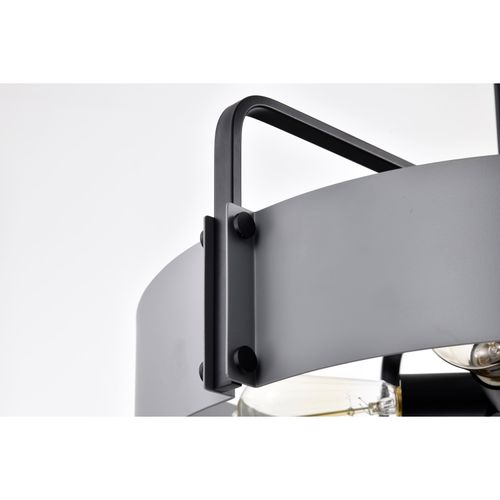 Main product image of Altos 5 Light Large Pendant Gray and Matte Black Finish