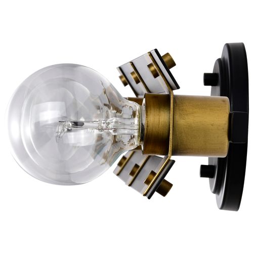 Main product image of Marsden 3 Light Vanity Matte Black and Natural Brass Finish