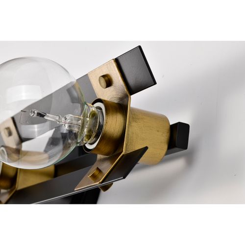 Main product image of Marsden 3 Light Vanity Matte Black and Natural Brass Finish