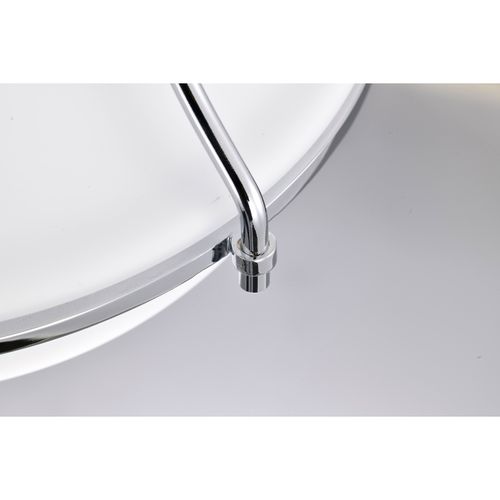 Main product image of Valdora 1 Light Flush Mount 10 Inches Polished Nickel White Opal Glass