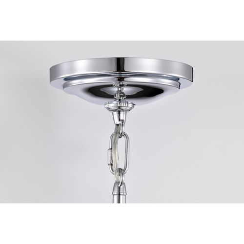 Main product image of Valdora 1 Light Pendant 10 Inches Polished Nickel White Opal Glass