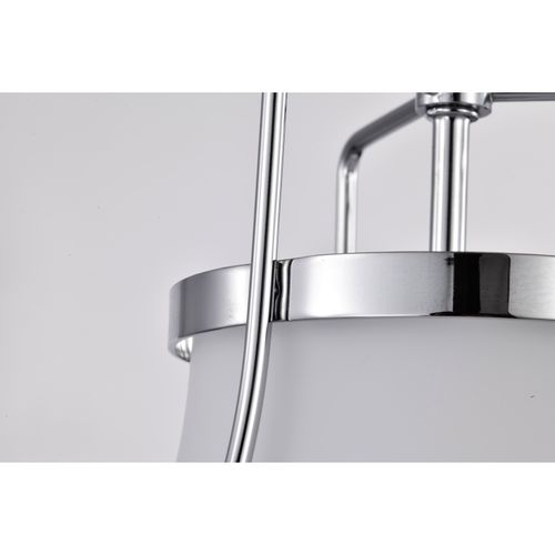 Main product image of Valdora 1 Light Pendant 10 Inches Polished Nickel White Opal Glass