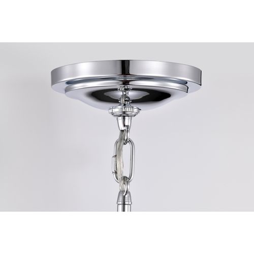 Main product image of Valdora 1 Light Pendant 14 Inches Polished Nickel White Opal Glass