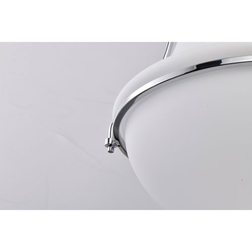Main product image of Valdora 1 Light Pendant 14 Inches Polished Nickel White Opal Glass