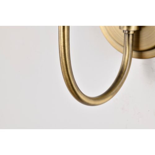 Main product image of Brookside 1 Light Sconce Vintage Brass Finish Clear Glass