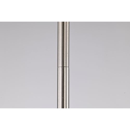 Main product image of Admiral 1 Light Pendant 6 Inches Matte Black and Brushed Nickel Finish White Opal Glass