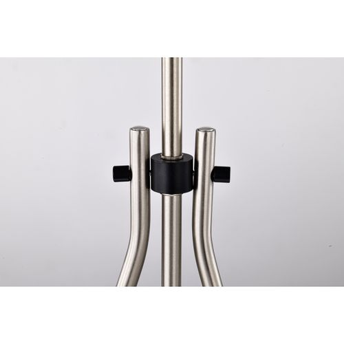 Main product image of Admiral 1 Light Pendant 10 Inches Matte Black and Brushed Nickel Finish White Opal Glass
