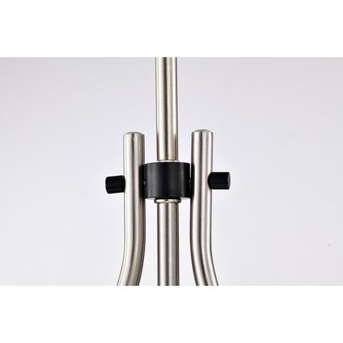 Main product image of Admiral 1 Light Pendant 10 Inches Matte Black and Brushed Nickel Finish White Opal Glass