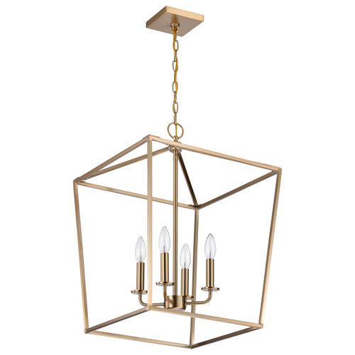 Main product image of Emma 4 Light Small Pendant Burnished Brass Finish