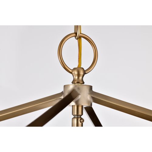 Main product image of Emma 4 Light Small Pendant Burnished Brass Finish