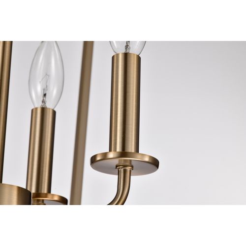 Main product image of Emma 4 Light Small Pendant Burnished Brass Finish