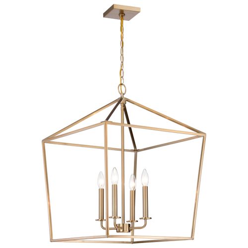 Main product image of Emma 4 Light Large Pendant Burnished Brass Finish