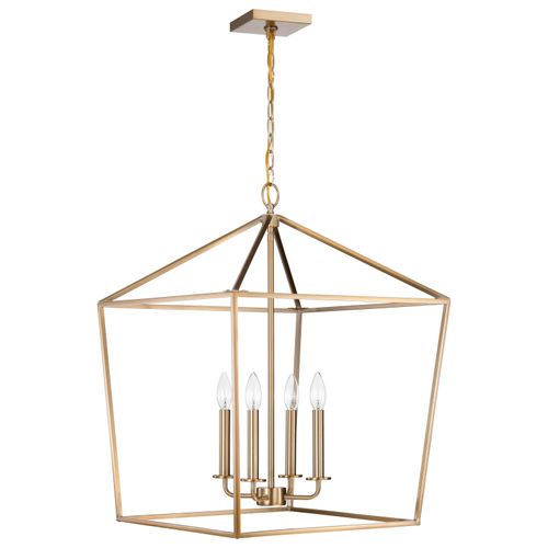 Main product image of Emma 4 Light Large Pendant Burnished Brass Finish