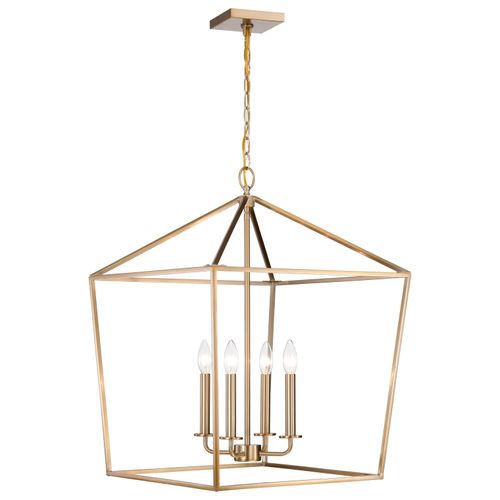 Main product image of Emma 4 Light Large Pendant Burnished Brass Finish