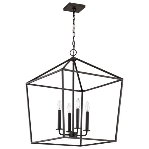 Main product image of Emma 4 Light Small Pendant Matte Black Finish
