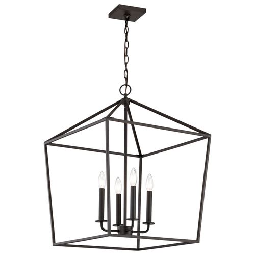 Main product image of Emma 4 Light Small Pendant Matte Black Finish