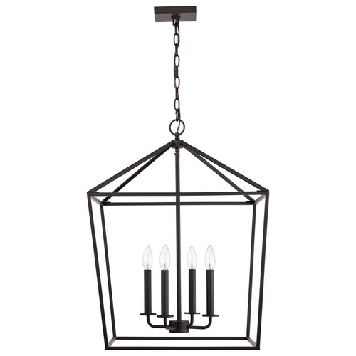 Main product image of Emma 4 Light Small Pendant Matte Black Finish