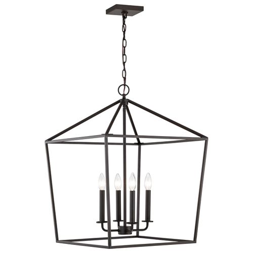 Main product image of Emma 4 Light Small Pendant Matte Black Finish