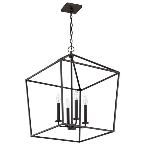 Main product image of Emma 4 Light Small Pendant Matte Black Finish