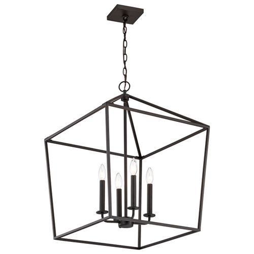 Main product image of Emma 4 Light Small Pendant Matte Black Finish
