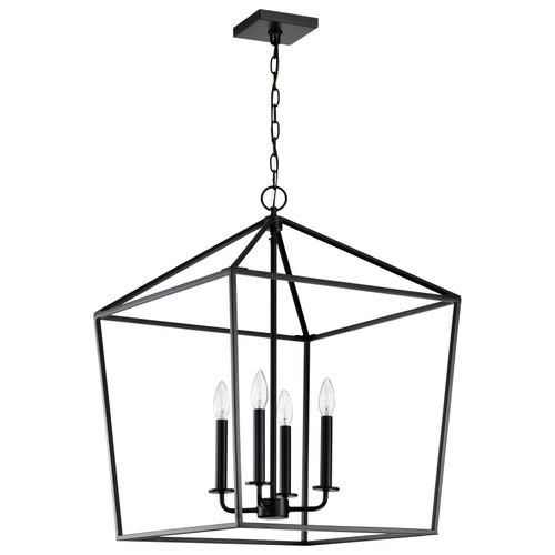 Main product image of Emma 4 Light Large Pendant Matte Black Finish
