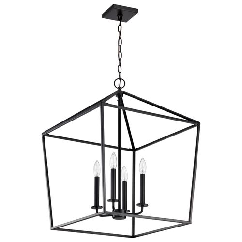 Main product image of Emma 4 Light Large Pendant Matte Black Finish