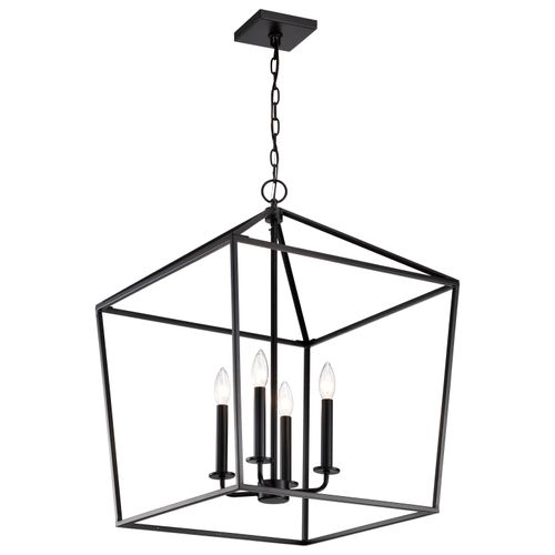Main product image of Emma 4 Light Large Pendant Matte Black Finish