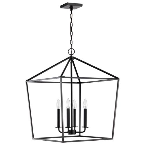Main product image of Emma 4 Light Large Pendant Matte Black Finish