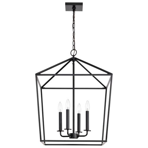 Main product image of Emma 4 Light Large Pendant Matte Black Finish
