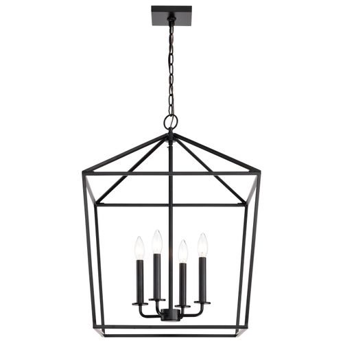 Main product image of Emma 4 Light Large Pendant Matte Black Finish