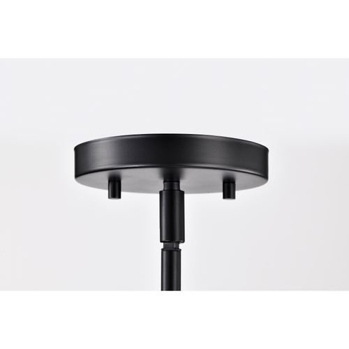 Main product image of Yorktown 1 Light Pendant Matte Black Finish Clear Glass