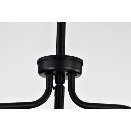 Main product image of Yorktown 1 Light Pendant Matte Black Finish Clear Glass