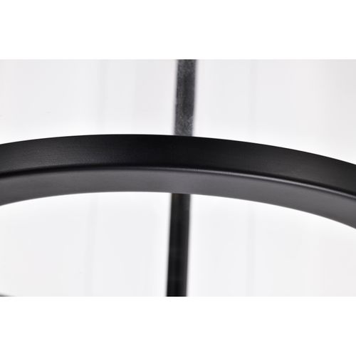 Main product image of Yorktown 1 Light Pendant Matte Black Finish Clear Glass