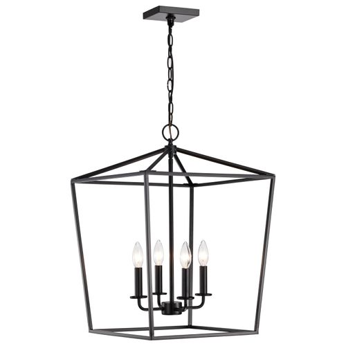 Main product image of Emma 4 Light Small Pendant Dark Bronze Finish