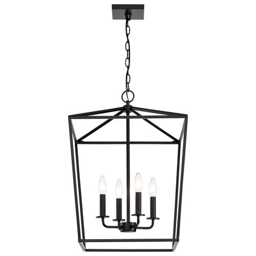 Main product image of Emma 4 Light Small Pendant Dark Bronze Finish
